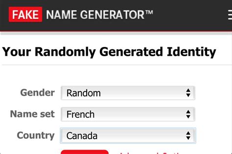 who are people on fake name generator